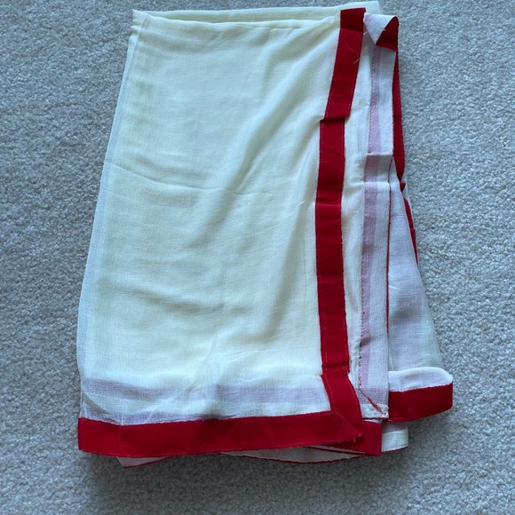 [NEW] Indian Pakistani Anarkali Gown Salwar Ethnic Suit Gold Coral Red XS - Picture 10 of 10